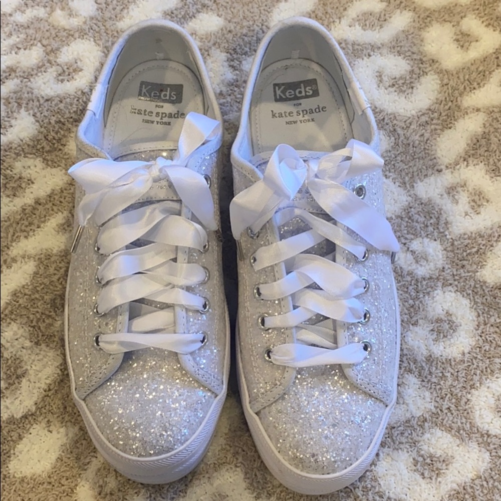 keds x kate spade new york triple glitter sneakers